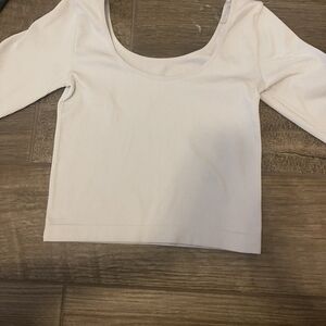 Target Cream Long Sleeve Women's Top